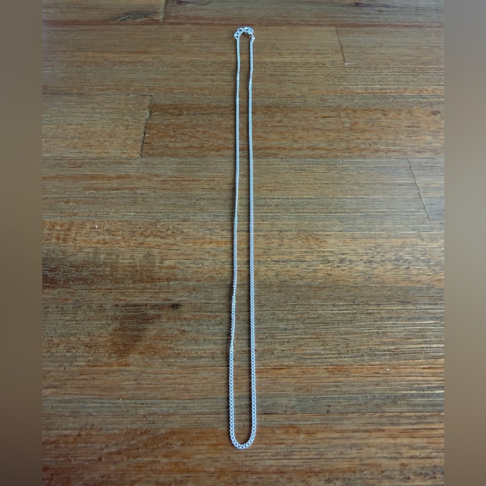 925 Italian Solid Sterling Silver Curb Chain 16”